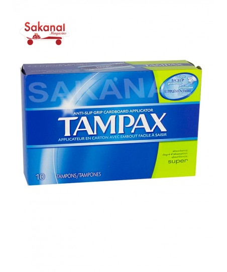 TAMPAX SUPER TAMPONS 10'S