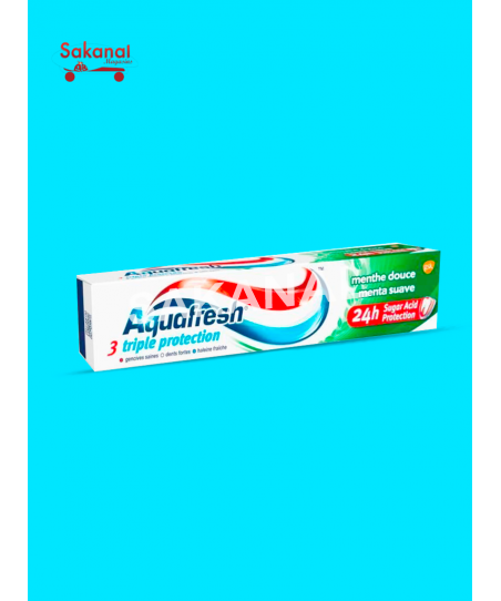 AQUAFRESH  3 ACTION MENTHE...