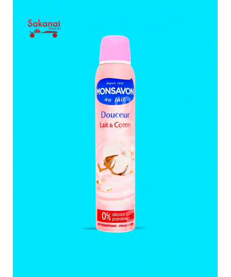 DEO MONSAVON LAIT COTON 200ML