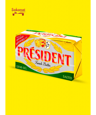 BEURRE PRESIDENT 1/2 SEL 200G