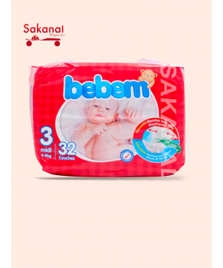 COUCHE BEBEM N? 3 4-9KG 32PCS