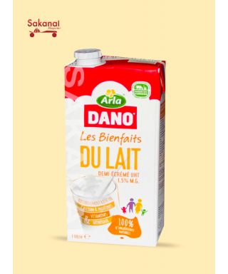 LAIT DANO DEMI-ECREME 1L