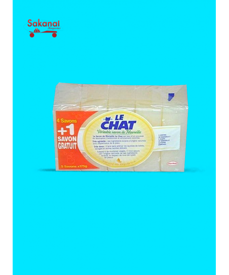 SAVON LE CHAT GLYCERINE 5*175G