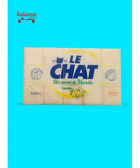 SAVON LE CHAT VANILLE 5*100G