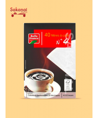 FILTRE A CAFE N?4/40PIECES